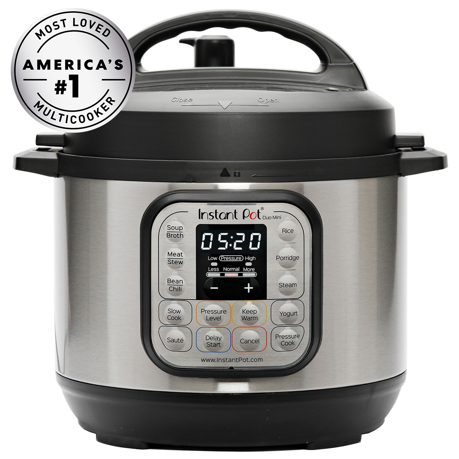 3L Instant Pot multicooker: Perfect voor alleenstaanden en kleine huishoudens, beschikt over 7 handige functies in één compact keukenapparaat.